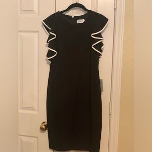 Never been worn women’s knee length black dress!